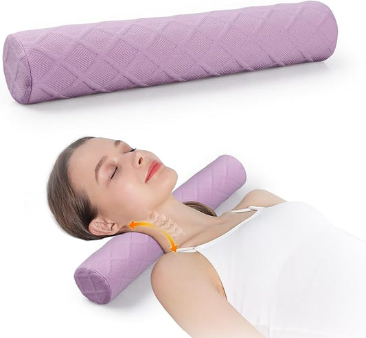 Cozyhealth 3.1" H Small Cervical Roll Pillow, Medium Soft Memory Foam Neck by Cozyhealth