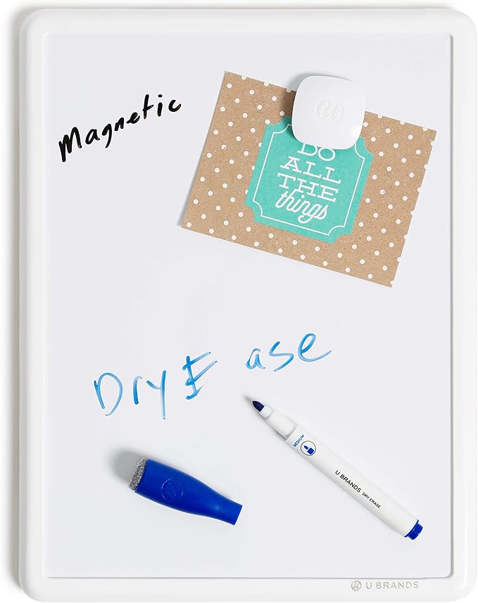 U Brands Contempo Magnetic Dry Erase Board White Board Kit, 8.5” x 11” - Image 4