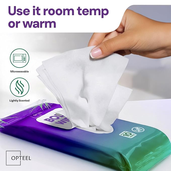 Thick & Large Body Wipes for Adults Bathing No Rinse – Shower Wipe, Women & - Image 6