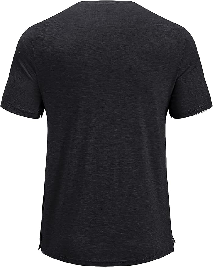 Poriff Men's Post Shoulder Surgery Recovery Shirts Full Tear Away Short Sleeve - Image 3