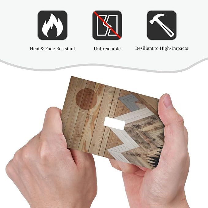 Wooden Planks Mosaic Snow Mountain Sun Decorative Light Switch Cover 1 Gang - Image 6
