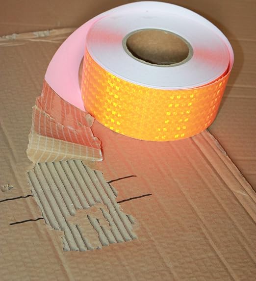 Orange Reflective Tape Outdoor Waterproof 3 inch, High Visibility Hazard - Image 2