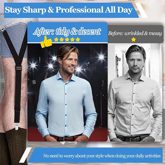 STAY GENT Y-Style Shirt Stays For Men - Image 2