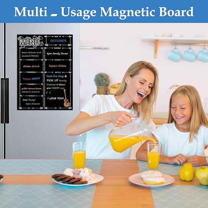 Magnetic Menu Board for Fridge, LiebHome Dry Erase Weekly Menu Planner/Family - Image 7