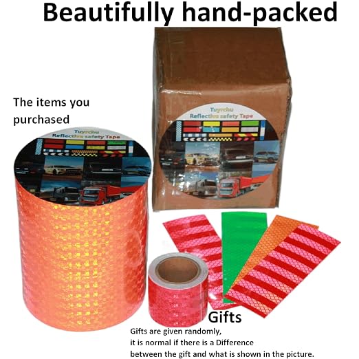 Orange Reflective Tape Outdoor Waterproof 6 inch, High Visibility Hazard - Image 4