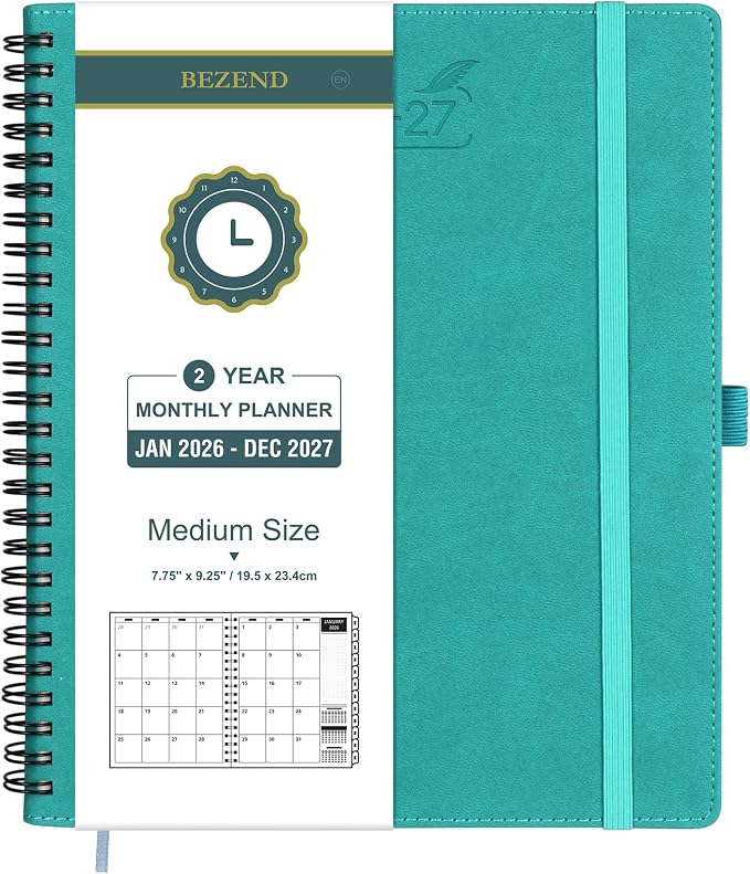 BEZEND Monthly Planner 2026-2027 2 Year Calendar Book by BEZEND