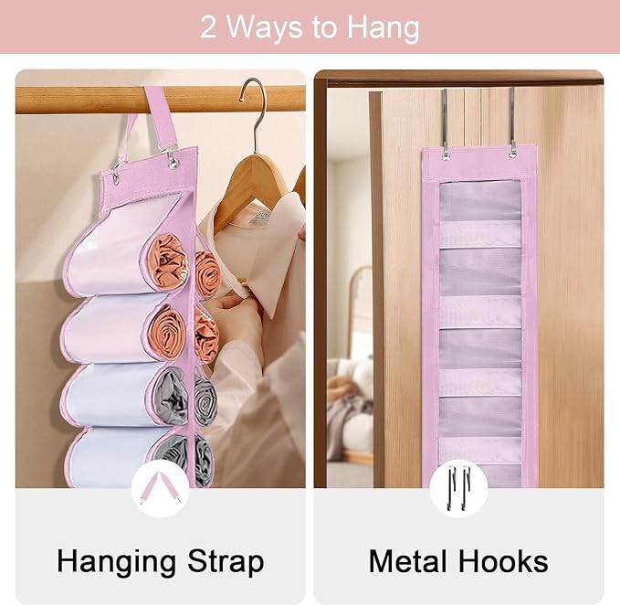 Legging Organizer Storage, Foldable Hanging Closet Organizer Storage - Image 3