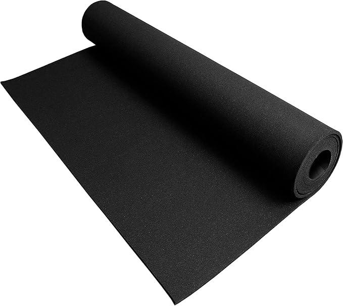 IncStores 3/8 Inch Thick Heavy Duty Rubber Flooring Roll | Flexible Recycled by IncStores