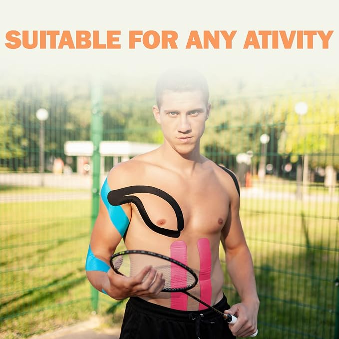 OK TAPE Regular Original Cotton Kinesiology Tape, Elastic Water Resistant - Image 6