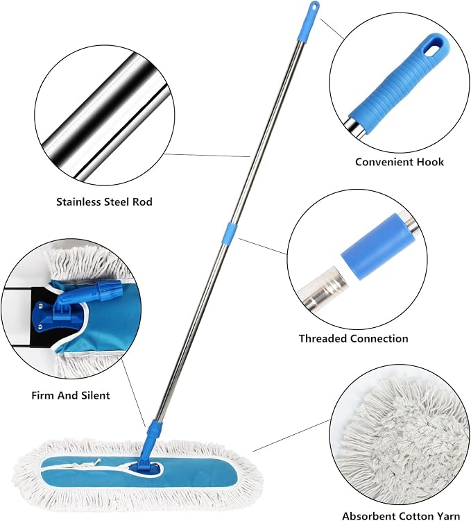36" Commercial Dust Mop, MEIBEI Dust Floor Mop - Image 9