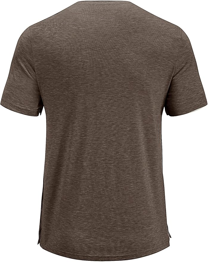 Poriff Men's Post Shoulder Surgery Recovery Shirts Full Tear Away Short Sleeve - Image 3