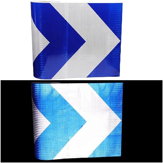 Reflective Tape Blue and White Outdoor Waterproof 20 inch, High Visibility by tuyrchu