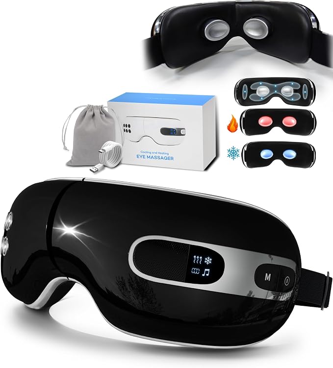 Eye Massager with Heat and Cooling by BOQUBOO