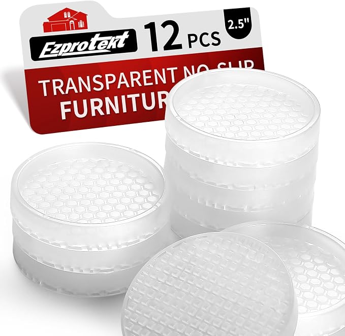 Ezprotekt Non Slip Furniture Pads, Round Furniture Coasters by VisittheEzprotekt