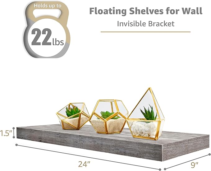 Sorbus Floating Shelves for Wall - Image 3
