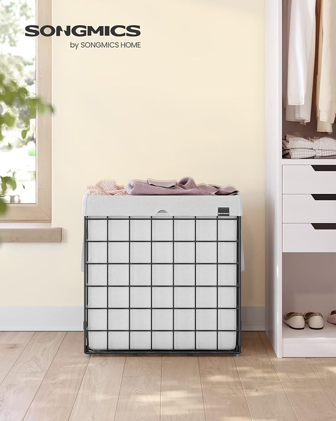 SONGMICS Laundry Hamper, 29 Gal. Laundry Basket, Collapsible Clothes Hamper - Field & Grace