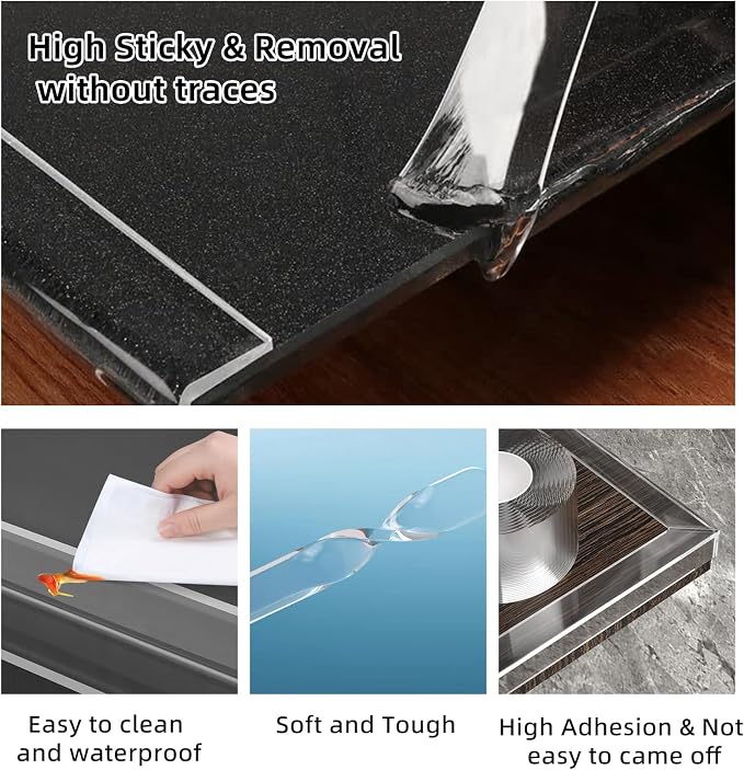 Edge Corner Protector Baby Proofing, Soft Clear Furniture Table Corner Guard & - Image 2