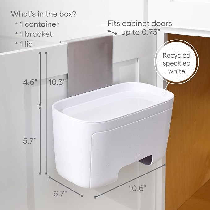 YouCopia DoorStash Garbage Bag Dispenser, Hanging Kitchen Cabinet Door Trash - Image 4