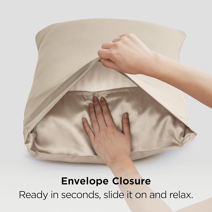 Bedsure King Size Satin Pillowcase Set of 2 - Field & Grace