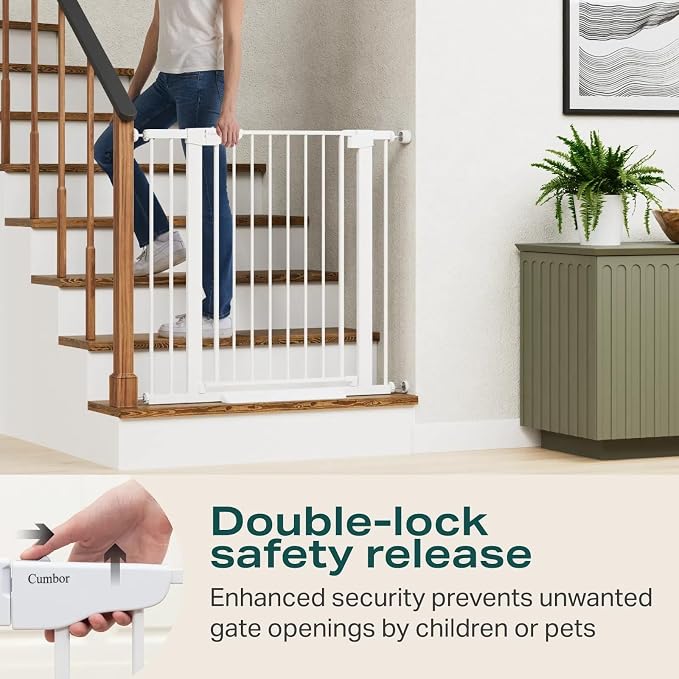 Cumbor 36" Extra Tall Baby Gate - Field & Grace