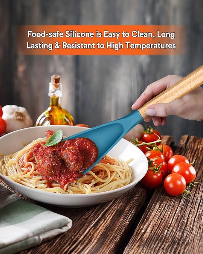 Multifunction Spatula Spoon for Nonstick Cookwares, Sturdy BPA-Free Matte - Image 3