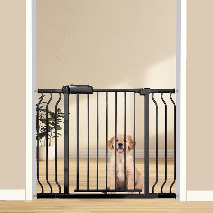 Expandable Baby & Dog Gate 38.5-43.3 Inch, Tension Mounted Indoor Safety Gate by Thasamm