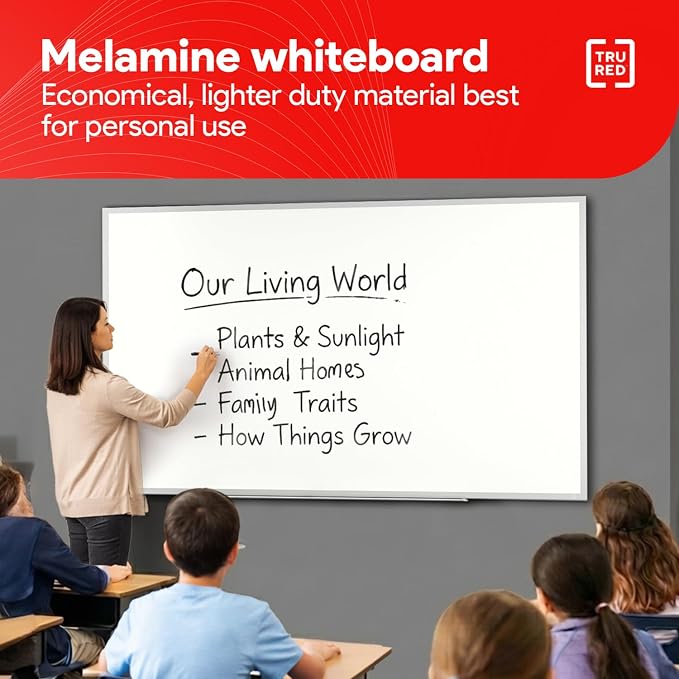 TRU RED Melamine Whiteboard | Dry Erase Board - Image 5