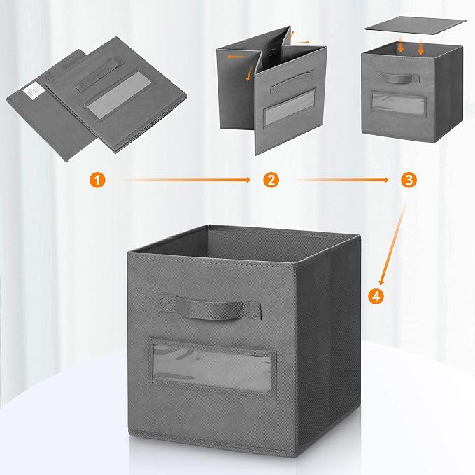 artsdi Fabric storage cubes 11 Inch Cube Storage Bin, cube storage - Image 4