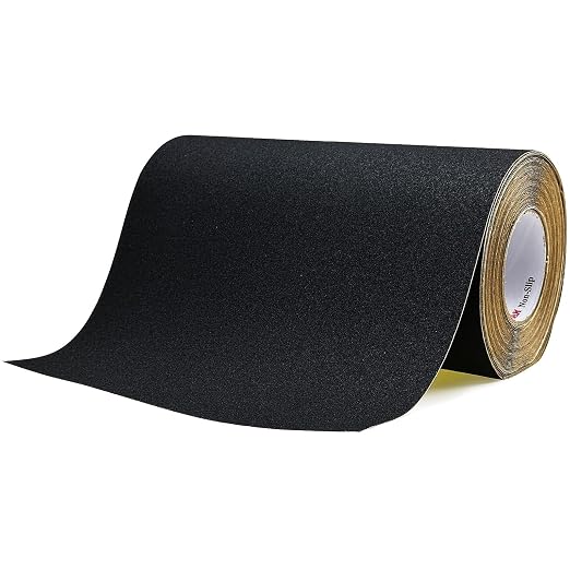 S&X Anti Slip Tape 12 Inch x 60 FT Roll Black Grit 60 Exceptional Traction by SXProducts