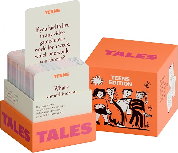 Tales Conversation Starter Cards, Teens Edition 150 Count, Fun Icebreaker Game by TALES