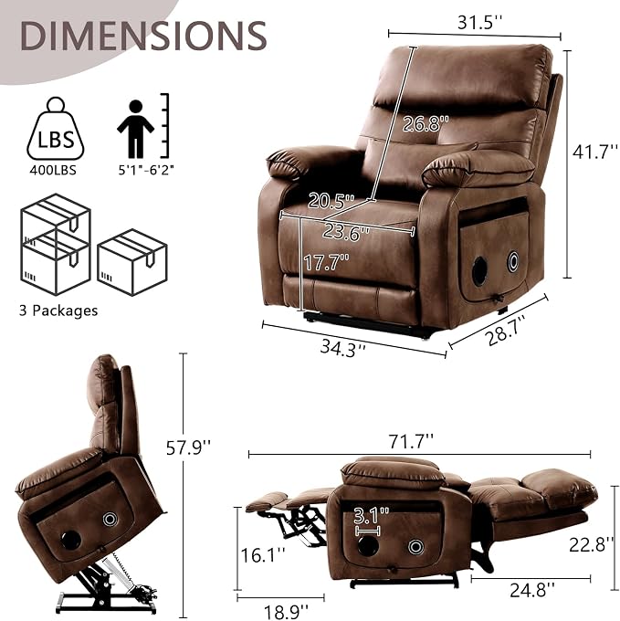 Dual Motor Power Lift Recliner Chair - Image 2