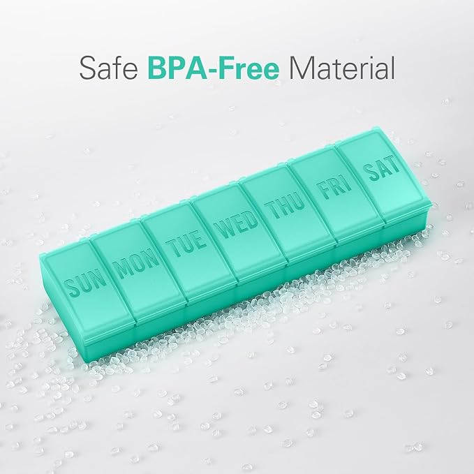 Barhon Pill Organizer Large, Weekly Pills Organizer Pill Box, Medicine Pill - Image 5
