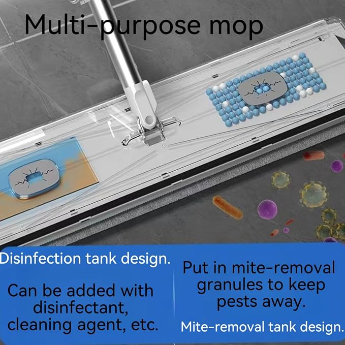 Microfiber Mop Large Flat Mops for Floor Cleaning 4 Reusable Washable mop Pads - Image 5