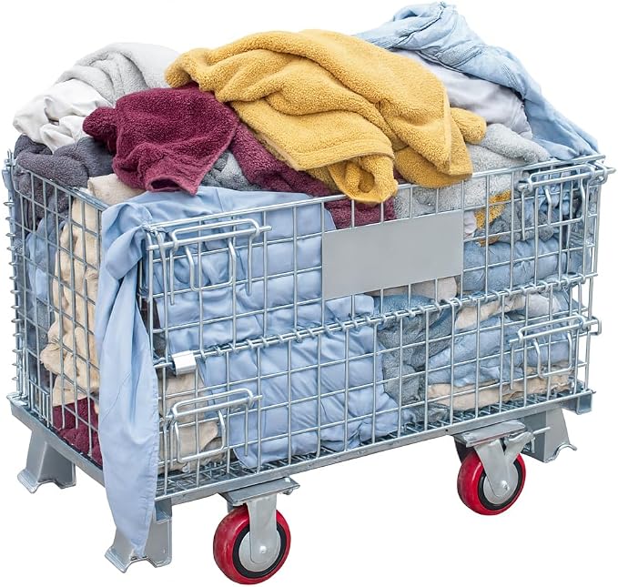 50-Gallon Folding Wire Laundry Cart by MutsMover