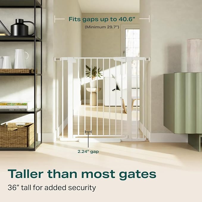 Cumbor 36" Extra Tall Baby Gate - Field & Grace