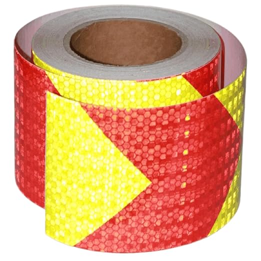 Reflective Tape 4 inch X 66 feet, Outdoor Waterproof Hazard Conspicuity Safety by tuyrchu