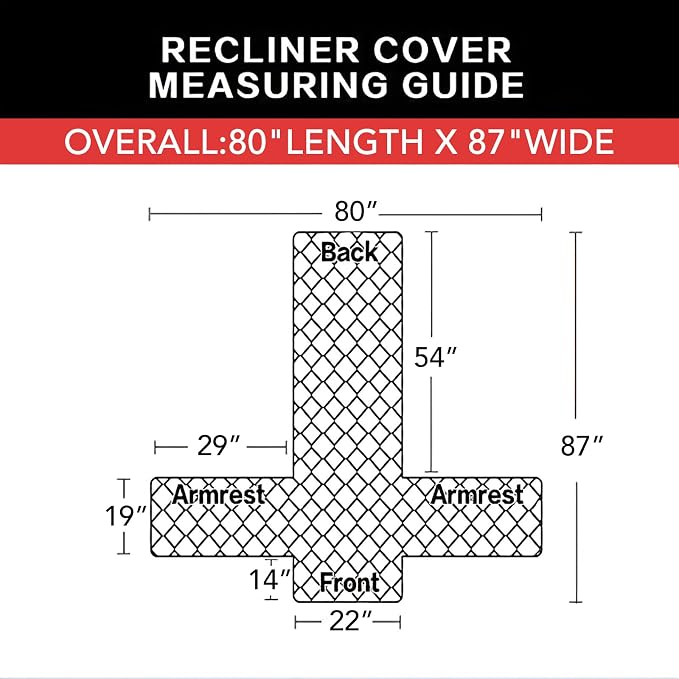 Easy-Going Recliner Chair Slipcovers Reversible Chair Sofa Cover Water - Image 6