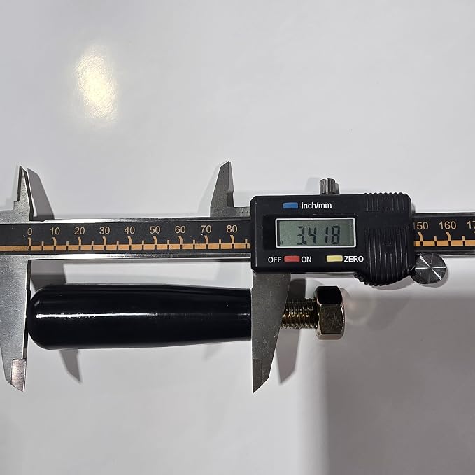 Revolving Handle M12 * P 1.75mm, L- 4.72" Knob Grip+ Added Double Nut, Metric - Image 5