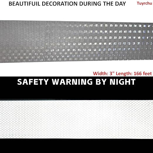 White Reflective Tape Outdoor Waterproof 3 inch, High Visibility Hazard - Image 3