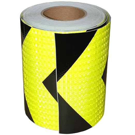 Reflective Tape Outdoor Waterproof 8 inch X 66 feet, High Visibility Hazard by tuyrchu