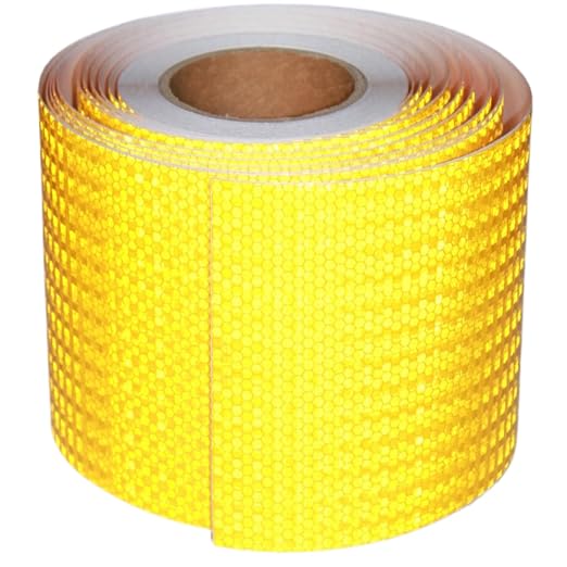 Yellow Reflective Tape Outdoor Waterproof 6 inch, High Visibility Hazard by tuyrchu