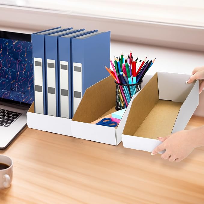 35 Pack Cardboard Storage Bins, Easy Assembly - Image 6