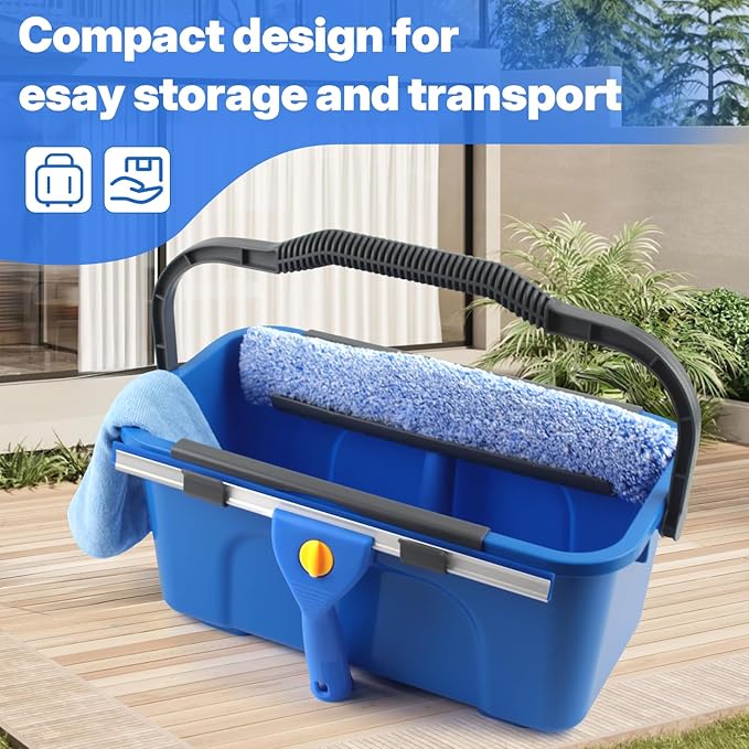Window Cleaning Kit with Bucket 3 Gallon, Professional Window Washing Equipment - Image 4