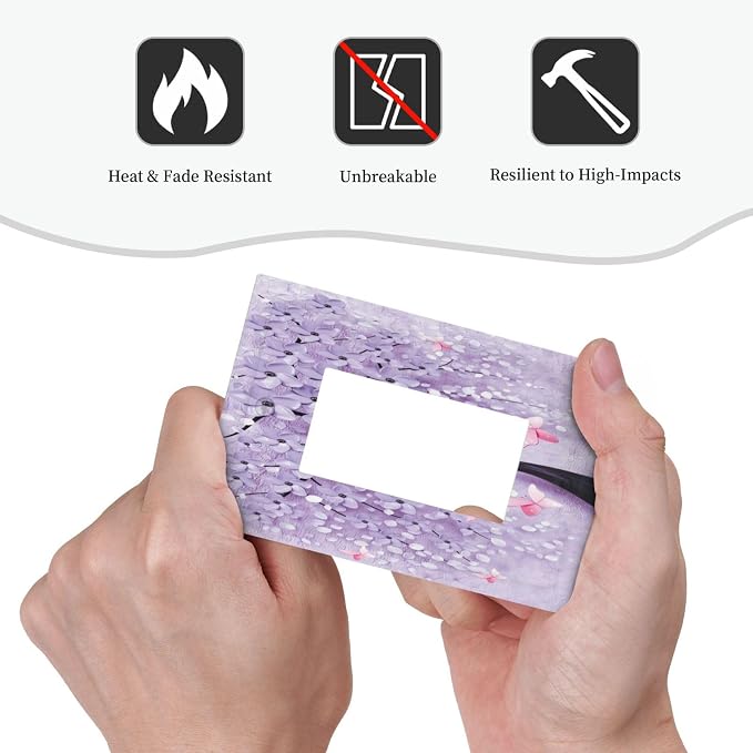Outlet Covers 3D Purple Tree 1 Gang Wall Plate Single Rocker Light Switch Cover - Image 6