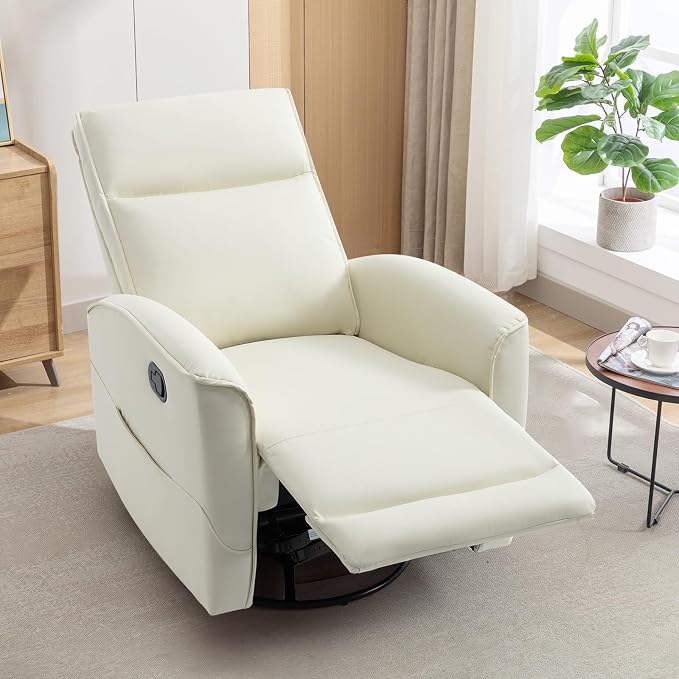 CANMOV Rocker Recliner Chair, 360°Swivel Nursery Glider Recliner, Manual - Image 8
