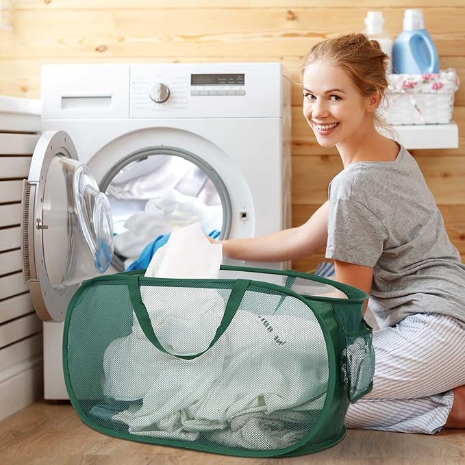 4 Pack Collapsible Laundry Baskets, Foldable Laundry Basket - Field & Grace