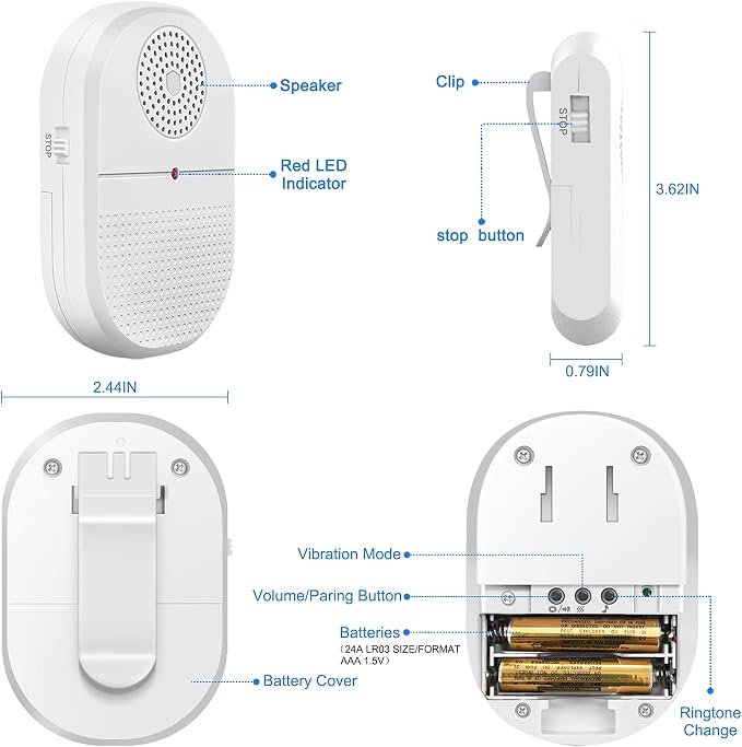 CallToU Wireless Caregiver Pager Call Button - Image 7