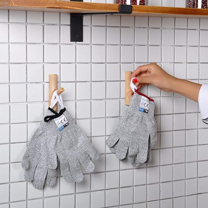 Dowellife Cut Resistant Gloves Food Grade Level 5 Protection, Safety Kitchen - Image 8