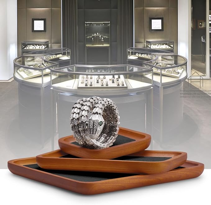 Solid Wood Jewelry Display Flat Tray - Image 3