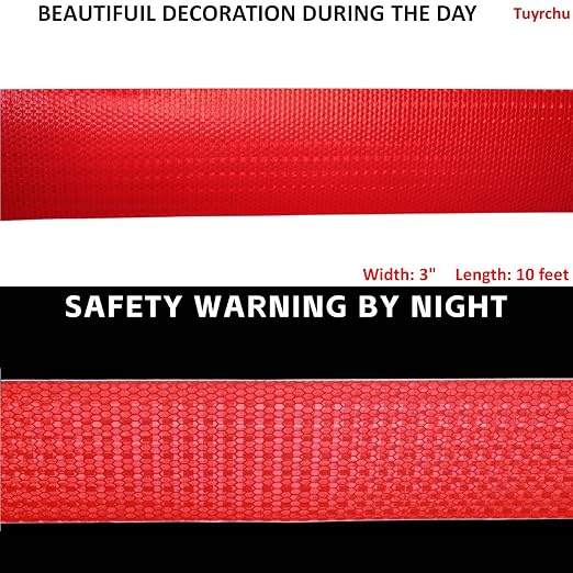 Industrial Reflective Tape Red Outdoor Waterproof 3 inch, High Visibility - Image 3